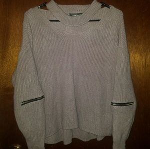 Chunky dusty rose sweater